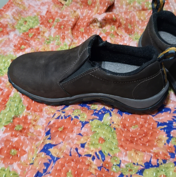 Like New Merrell Womens Size 7 Jungle Moc Nubuck Brown - Picture 7 of 12